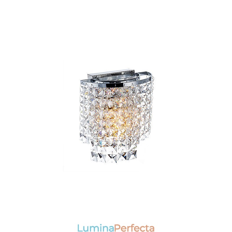 Caracteristică modernă, contemporană, galvanizată, pentru aplice de perete din cristal