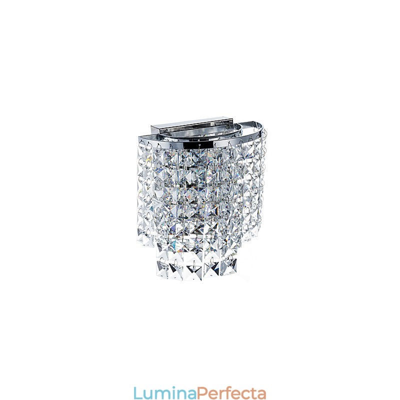 Caracteristică modernă, contemporană, galvanizată, pentru aplice de perete din cristal