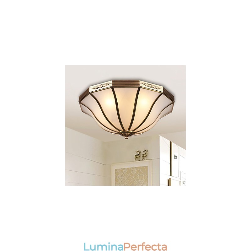 Familie de plafoniere din cupru cu design decorativ modern și contemporan