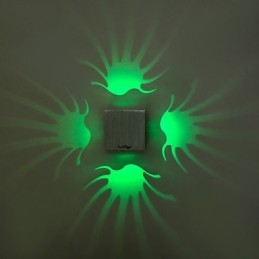 Caracteristică modernă și contemporană galvanizată pentru lumina ambientală Aplice de perete Lampă de pereteV