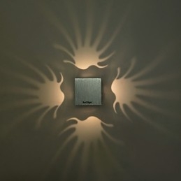 Caracteristică modernă și contemporană galvanizată pentru lumina ambientală Aplice de perete Lampă de pereteV