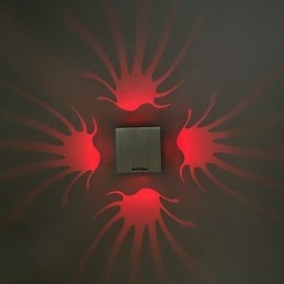 Caracteristică modernă și contemporană galvanizată pentru lumina ambientală Aplice de perete Lampă de pereteV