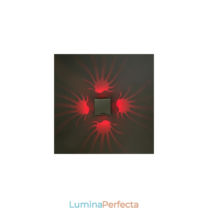 Caracteristică modernă și contemporană galvanizată pentru lumina ambientală Aplice de perete Lampă de pereteV