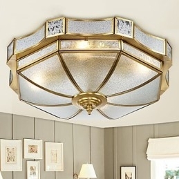 Familie de plafoniere din cupru cu design decorativ modern și contemporan