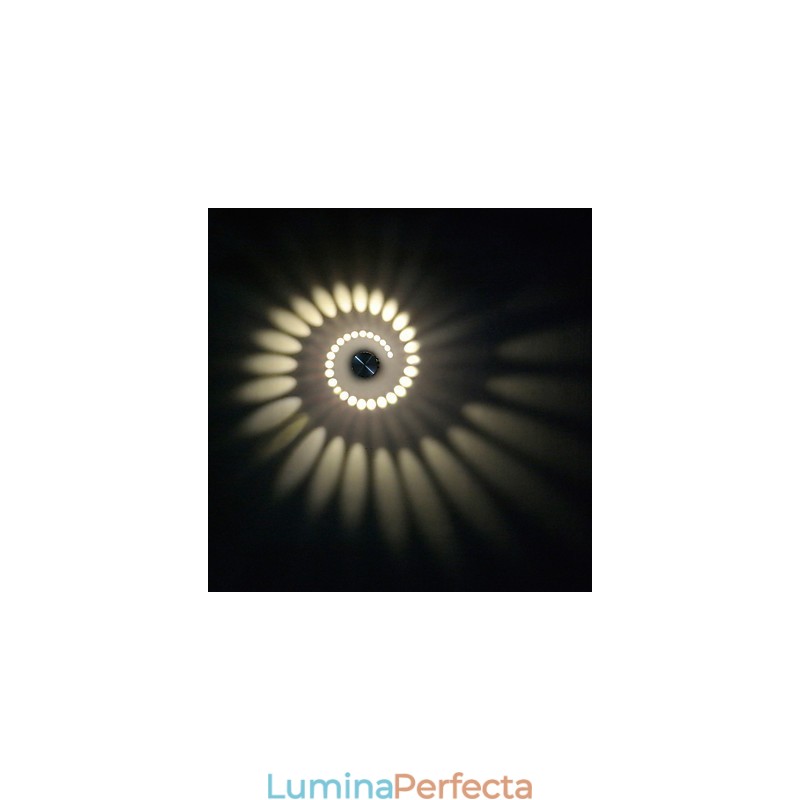 Caracteristică modernă și contemporană galvanizată pentru lumină ambientală Perete montat încadratV