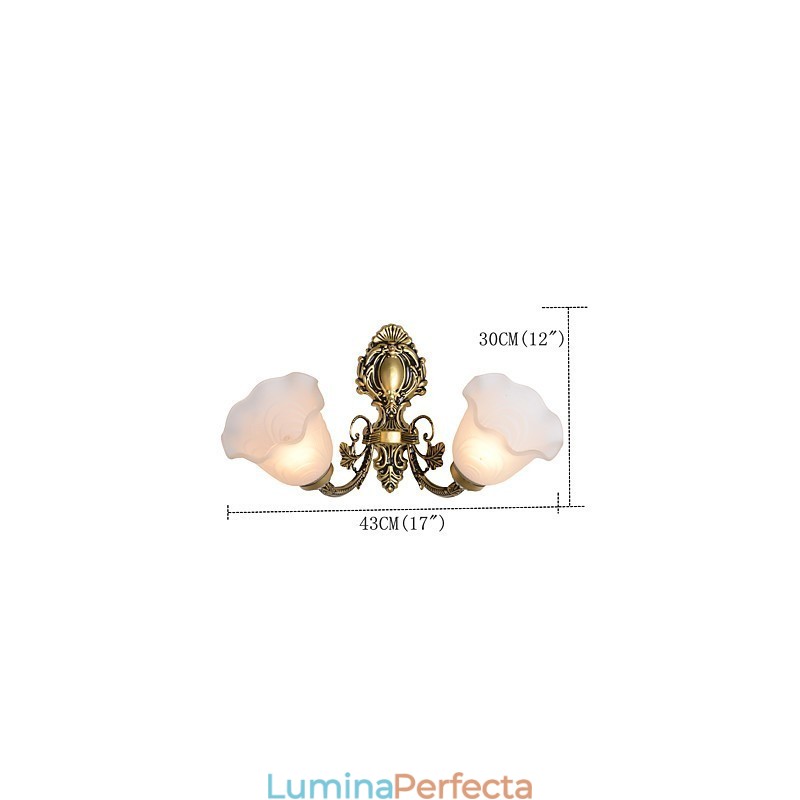 Caracteristică de pictură în țară pentru Applique de perete cu lumina superioară în stil Mini