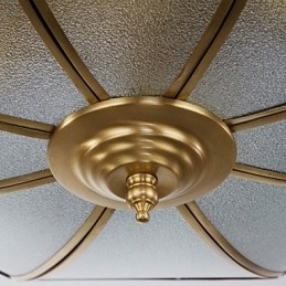 Familie de plafoniere din cupru cu design decorativ modern și contemporan