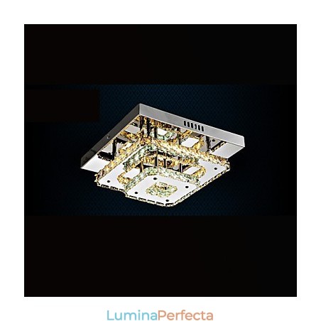 Plafoniere din cristal cu montare încasată, transparent sau chihlimbar K9 pentru interior CE Plafoniere din cristal cu montare încasată, transparent sau chihlimbar K9 pentru interior CE