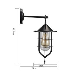 Lampă de perete în stil european balcon culoar lampă de exterior retro industrial wind bar curte scări perete dormitor
