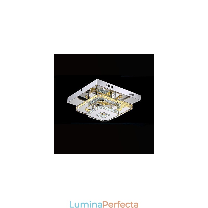 Plafoniere din cristal cu montare încasată, transparent sau chihlimbar K9 pentru interior CE