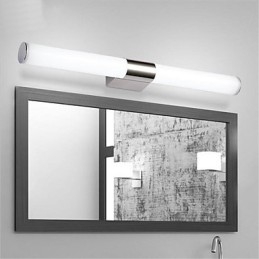 Lampă cu oglindă de înaltă calitate Lumini pentru baie 85 265 V Aplique de perete din inox și acril Iluminat de machiaj
