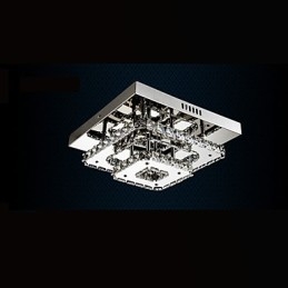 Plafoniere din cristal cu montare încasată, transparent sau chihlimbar K9 pentru interior CE