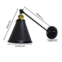 Buzz Paint Lampă de perete din fier cu un singur perete Dumb Black Lightsaber Lamp On Wall