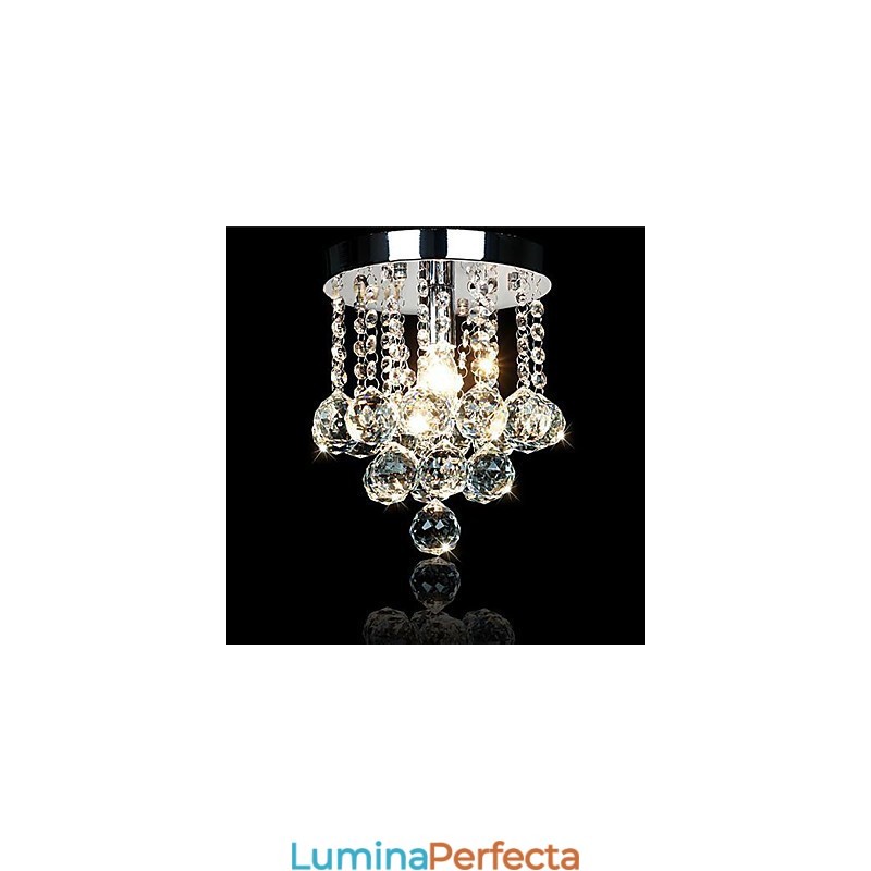 Modernă, contemporană, tradițională, clasică, de țară, cristal, candelabru din cristal cromat
