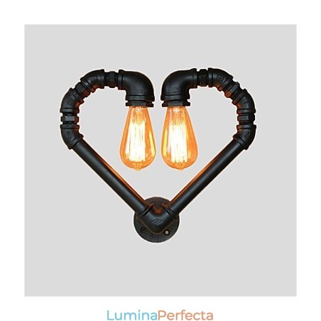 Țevi de apă de epocă Loving Heart Creativ Applique de perete Sufragerie industrială Restaurant Baruri Decorare cafenele Aplice de perete Țevi de apă de epocă Loving Heart Creativ Applique de perete Sufragerie industrială Restaurant Baruri Decorare cafenele Aplice de perete