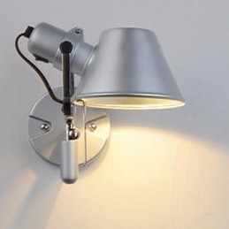 Funcție argintie modernă și contemporană pentru protecția ochilor Lumină ambientală Aplice de perete Aplice