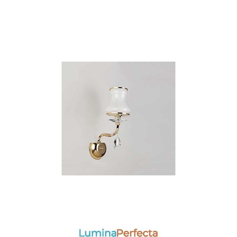 Caracteristică modernă și contemporană galvanizată pentru lumina ambientală de cristal Aplice de perete