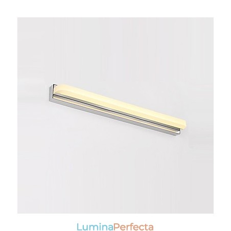 Funcție cromată modernă și contemporană integrată pentru lumină ambientală Iluminat pentru baie Funcție cromată modernă și contemporană integrată pentru lumină ambientală Iluminat pentru baie
