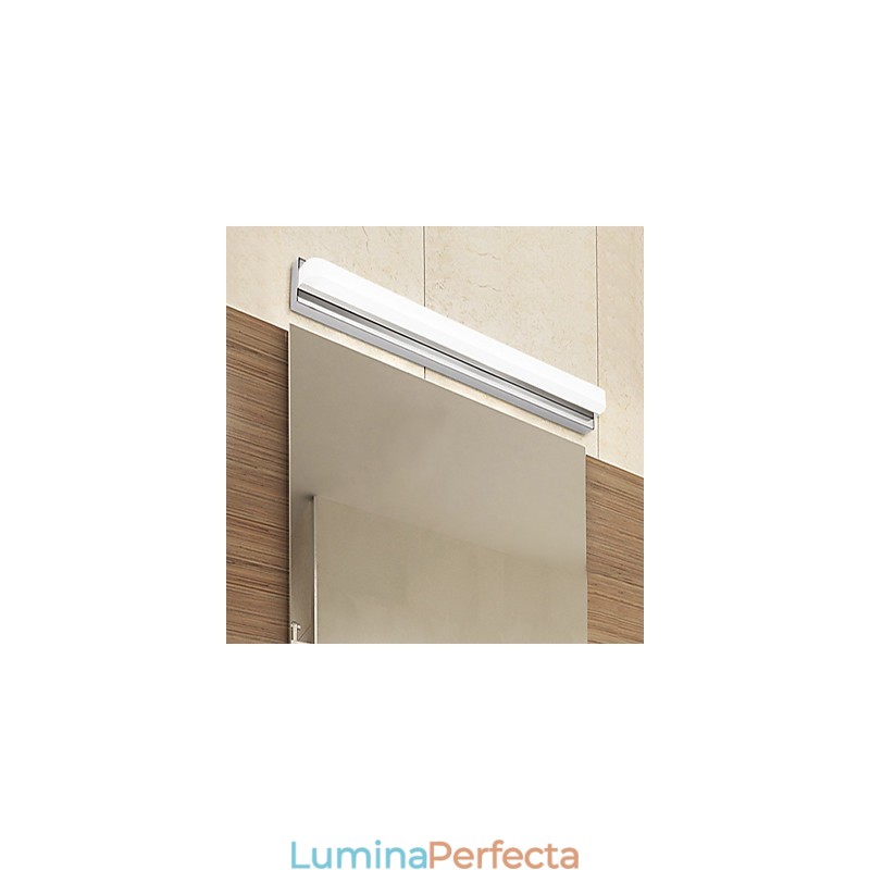 Funcție cromată modernă și contemporană integrată pentru lumină ambientală Iluminat pentru baie