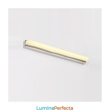 Funcție cromată modernă și contemporană integrată pentru lumină ambientală Iluminat pentru baie Funcție cromată modernă și contemporană integrată pentru lumină ambientală Iluminat pentru baie