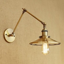 Rustic Lodge Country Retro Electroplated Caracteristică pentru lumină ambientală cu braț basculant în stil mini