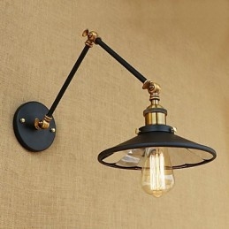 Rustic Lodge Country Retro Electroplated Caracteristică pentru lumină ambientală cu braț basculant în stil mini