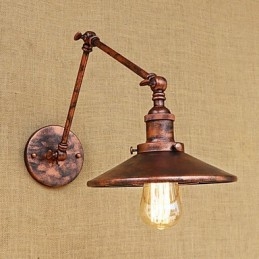 Rustic Lodge Country Retro Electroplated Caracteristică pentru lumină ambientală cu braț basculant în stil mini