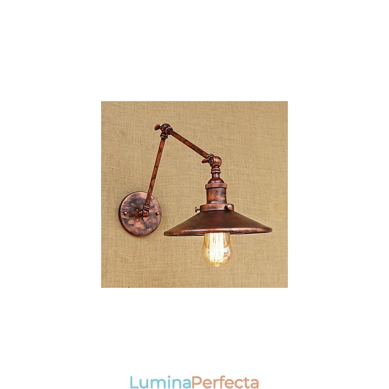 Rustic Lodge Country Retro Electroplated Caracteristică pentru lumină ambientală cu braț basculant în stil mini