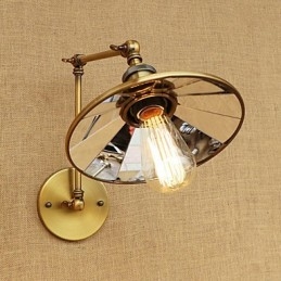 Rustic Lodge Country Retro Electroplated Caracteristică pentru lumină ambientală cu braț basculant în stil mini