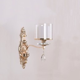 Caracteristică modernă și contemporană galvanizată pentru protecția ochilor. Lumină ambientală Aplice de perete