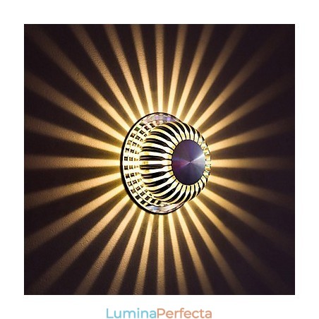 Lampă de perete modernă din aluminiu cu montare încadrată Decorează lumini de perete