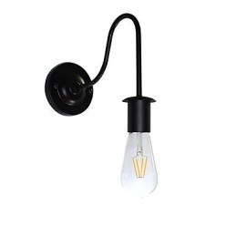 Aplice Perete Fier Perete Lampă Dumb Neagră Lightsaber Pe Perete