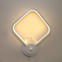 Lampă de perete pentru dormitor, modernă, simplă, de noptieră, personalitate creativă, lampă din aluminiu