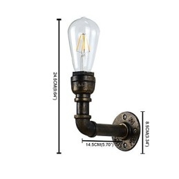 Rustic Lodge Tradițional Clasic Vechi Alamă Caracteristică pentru lumină ambientală Aplique de perete