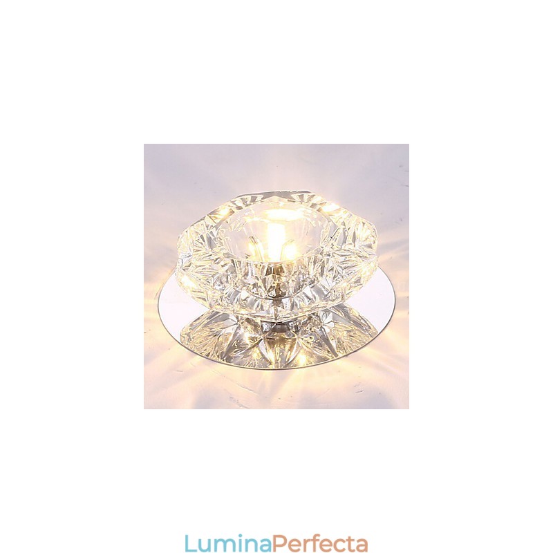 Plafoniera modernă de economisire a energiei de 3W Plafoniera din cristal Lampă cu bec în jos