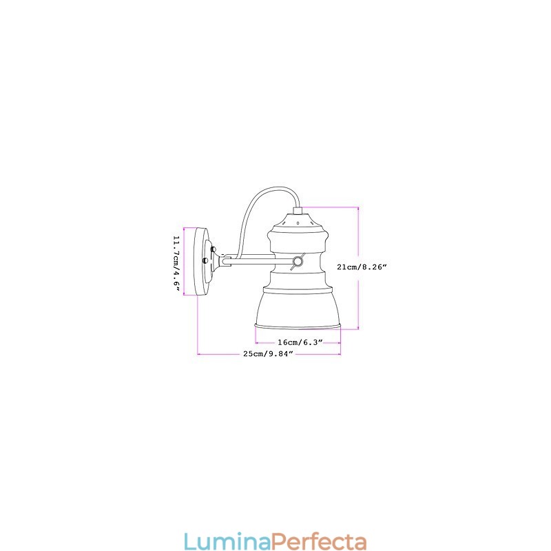 Iluminat industrial de epocă Lămpi de culoar de bar, de interior, de interior, de lux, de retro