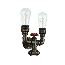 Rustic Lodge Tradițional Clasic Vechi Alamă Caracteristică pentru lumină ambientală Aplique de perete
