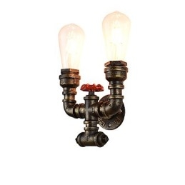 Rustic Lodge Tradițional Clasic Vechi Alamă Caracteristică pentru lumină ambientală Aplique de perete