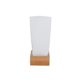 Lampă de perete simplă Lampă de birou de noptieră cu abajur din sticlă și lemn masiv pentru dormitor, comodă, sufragerie, cameră bebeluș, cămin colegiu, măsuță de cafea, bibliotecă