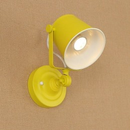 Aplică de perete din oțel vopsit Dumb Black American Coffee Decoration Lumină de perete retro Lampă cu sabie pe perete
