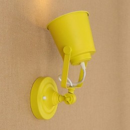 Aplică de perete din oțel vopsit Dumb Black American Coffee Decoration Lumină de perete retro Lampă cu sabie pe perete