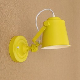 Aplică de perete din oțel vopsit Dumb Black American Coffee Decoration Lumină de perete retro Lampă cu sabie pe perete