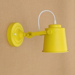 Aplică de perete din oțel vopsit Dumb Black American Coffee Decoration Lumină de perete retro Lampă cu sabie pe perete