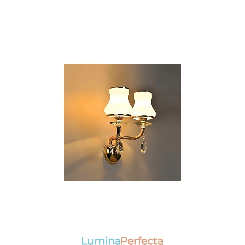 Funcție galvanizată modernă și contemporană pentru lumini de perete cu protecție a ochilor în stil mini de cristal