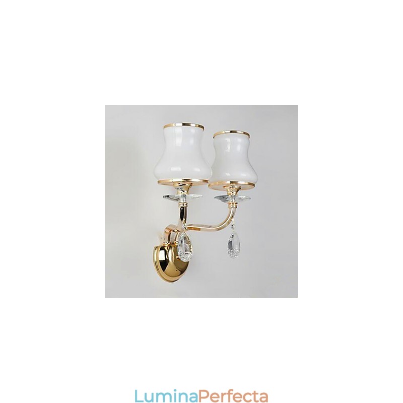 Funcție galvanizată modernă și contemporană pentru lumini de perete cu protecție a ochilor în stil mini de cristal