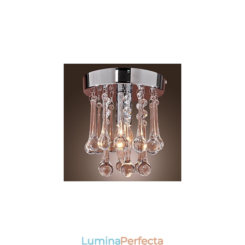 Suport încastrat cromat, modern, contemporan, în stil mini de cristal