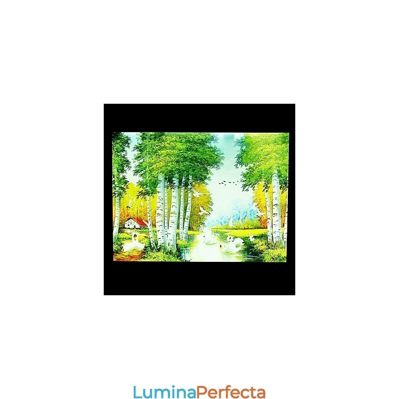 Funcție integrată de pictură modernă contemporană modernă contemporană pentru aplice de perete cu lumină ambientală