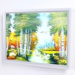 Funcție integrată de pictură modernă contemporană modernă contemporană pentru aplice de perete cu lumină ambientală