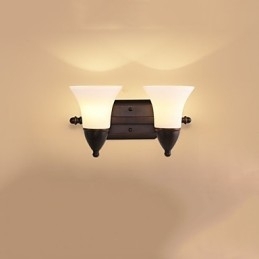 Rustic Lodge Finisaj cu oxid negru Caracteristică pentru protecția ochilor Lumină ambientală Aplice de perete Lampă de perete