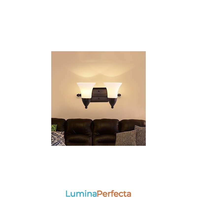 Rustic Lodge Finisaj cu oxid negru Caracteristică pentru protecția ochilor Lumină ambientală Aplice de perete Lampă de perete